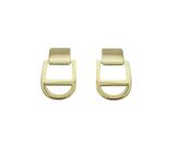 BRINCO MÉDIO COM BASE FIXA BANHADO A OURO - Joia Elegante e Sofisticada BRINCO MÉDIO COM BASE FIXA BANHADO A OURO - Joia Elegante e Sofisticada