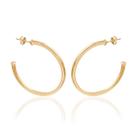 Brinco Meia Argola Banhado a Ouro 18K 39mm