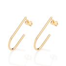 Brinco meia argola banhado a ouro 18k COD. 5275760000