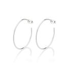 Brinco meia argola de prata 925 820223 Rommanel