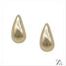 Brinco Meia Argola Gota Lisa