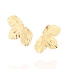Brinco meia flor folheado a ouro 527180 Rommanel