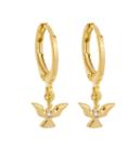 Brinco Mini Argola Espírito Santo Banhado em Ouro 18K