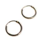Brinco Mini Argola Lisa Folheado a Ouro 18K