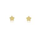 Brinco Mini Estrela Banhadao a Ouro 18k