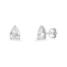 Brinco mini gota com cravejado zirconia joia de prata luxo exclusivo moverich Brinco mini gota com cravejado zirconia joia de prata luxo exclusivo moverich