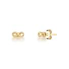 Brinco Minimalista Infinito Folheado a Ouro 18k Antialérgico