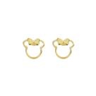 Brinco Minnie Banhado a Ouro 18k