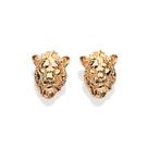 Brinco mufasa 3d banhado a ouro 527446 Rommanel