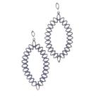 Brinco Navete Prata - Cod 943