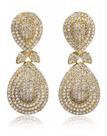 Brinco Noiva Zirconia Dourado Pendurado Festa Debutante Gota Brinco Noiva Zirconia Dourado Pendurado Festa Debutante Gota