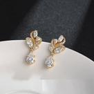 Brinco Noiva Zirconia Prata Ou Dourado Festa Formatura Luxo