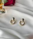 Brinco Orgânico Banhado ouro 18k Brinco Orgânico Banhado ouro 18k
