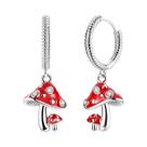 Brinco original 925 prata esterlina cereja arco pendientes para mulher moda jóias