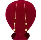 Brinco Ouro 18k 750 Pendente com Bolas