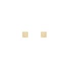 Brinco Pavê Quadrado com Zircônias em Ouro 18K - AU14132