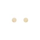 Brinco Pavê Redondo com Zircônias em Ouro 18K - AU14120 Brinco Pavê Redondo com Zircônias em Ouro 18K - AU14120