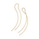 Brinco pendulo banhado a ouro 18k com esferas - tam.único 5223190000