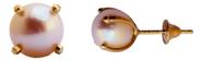 Brinco Perola 7mm Com Garras Ouro 18k