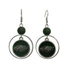 Brinco Philadelphia Eagles NFL Argolas C/ Pingente Metálico