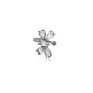 Brinco Piercing Cristal Fusion Borboleta Ródio Negro
