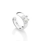 Brinco piercing de pressão de prata BRANCO 820270 Rommanel Brinco piercing de pressão de prata BRANCO 820270 Rommanel