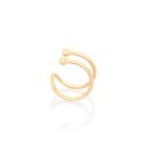 Brinco piercing de pressão folheado a ouro 18k/525891