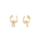Brinco Piercing Fake com Zircônia Dourado Banhado a Ouro 18k Brinco Piercing Fake com Zircônia Dourado Banhado a Ouro 18k