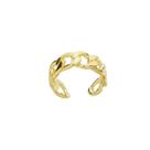 Brinco Piercing Fake Corrente Banhado a Ouro 18k