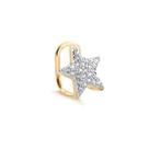 Brinco Piercing Fake Estrela Zirconias Folheado Ouro Brinco Piercing Fake Estrela Zirconias Folheado Ouro