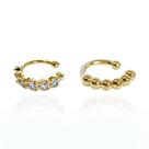 Brinco Piercing Fake Mini Banhado a Ouro