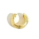Brinco Piercing Fake Texturizado Banhado a Ouro