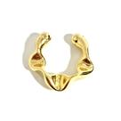 Brinco Piercing Fake Tubo Torcido Banhado a Ouro