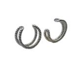 Brinco Piercing Falso Pressão Argola Orelha Cartilagem Brinco Piercing Falso Pressão Argola Orelha Cartilagem