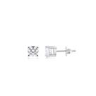 Brinco Ponto De Luz Zircônia 5mm Em Prata 925 Brinco Ponto De Luz Zircônia 5mm Em Prata 925