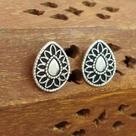 Brinco Prata 925 Gota Mandala Indiana