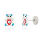 Brinco Prata Infantil Tarraxa Baby Prata Original Delicado Brinco Prata Infantil Tarraxa Baby Prata Original Delicado