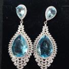 Brinco Prata Zirconia
