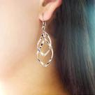 Brinco Prateado Dourado Feminino Festa Casamento Exclusivo -