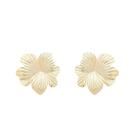 Brinco raissa matelado flor folheado a ouro 18k Brinco raissa matelado flor folheado a ouro 18k