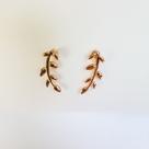 Brinco Ramo de Folhas Banhado a Ouro 18k