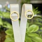 Brinco Redondo Liso Referência 08.4823 Dourado