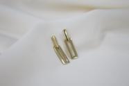 Brinco Retangular Pendente - Banhado Ouro 18k Brinco Retangular Pendente - Banhado Ouro 18k
