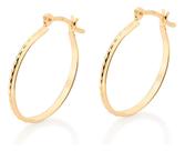 Brinco Rommanel Argola Fina Trabalhada Folheado Ouro 524371