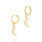 Brinco Rommanel argola lua folheado a ouro (526728) Brinco Rommanel argola lua folheado a ouro (526728)