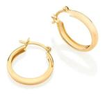 Brinco Rommanel Banhado Ouro 18k Pequena Argola Lisa 520901