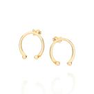 Brinco rommanel ferradura banhado a ouro 18k Brinco rommanel ferradura banhado a ouro 18k
