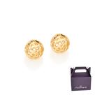 Brinco Rommanel Globo Vazado Banhado Ouro 525122