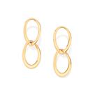 Brinco Rommanel Gotas Entrelaçadas Banhado Ouro 18k 526798