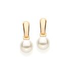 Brinco Rommanel Pérola Feminino Banhado Ouro 18k 522093